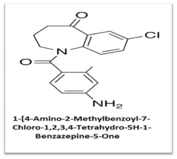 1-[4-Amino-2-Methylbenzoyl-7-Chloro-1,2,3,4-Tetrahydro-5H-1-Benzazepine-5-One